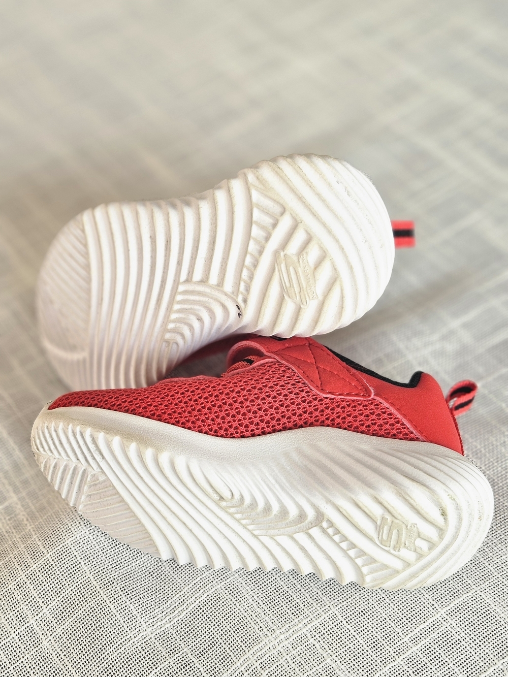 Skechers Kids Red Mesh Slip-On Sneakers - Picture 5 of 8